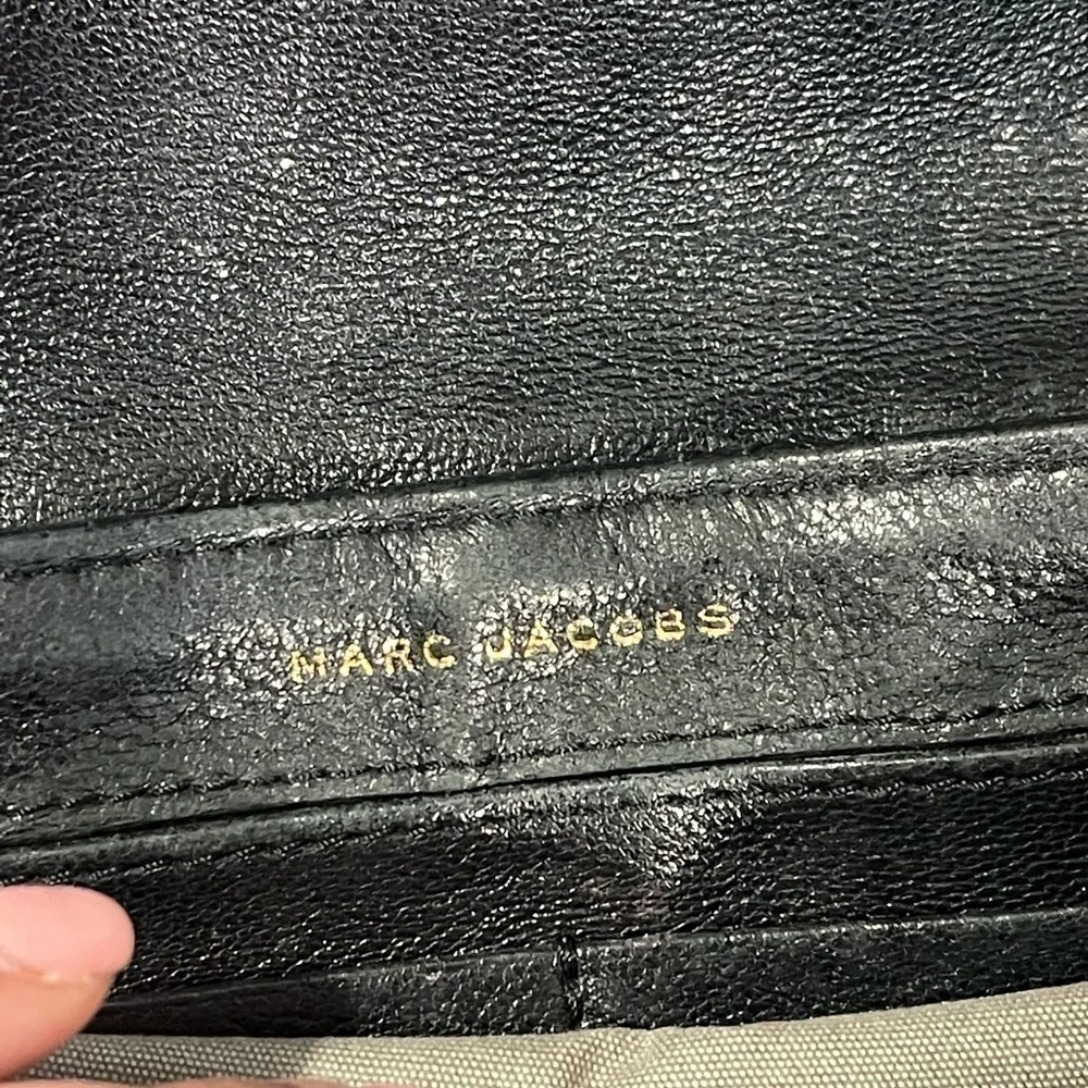 MARC BY MARC JACOBS Black Quilted Leather Flap Crossbody Bag